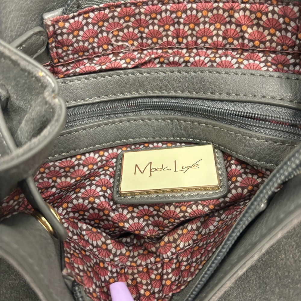 Grey Suede Backpack - Picture 4 of 8